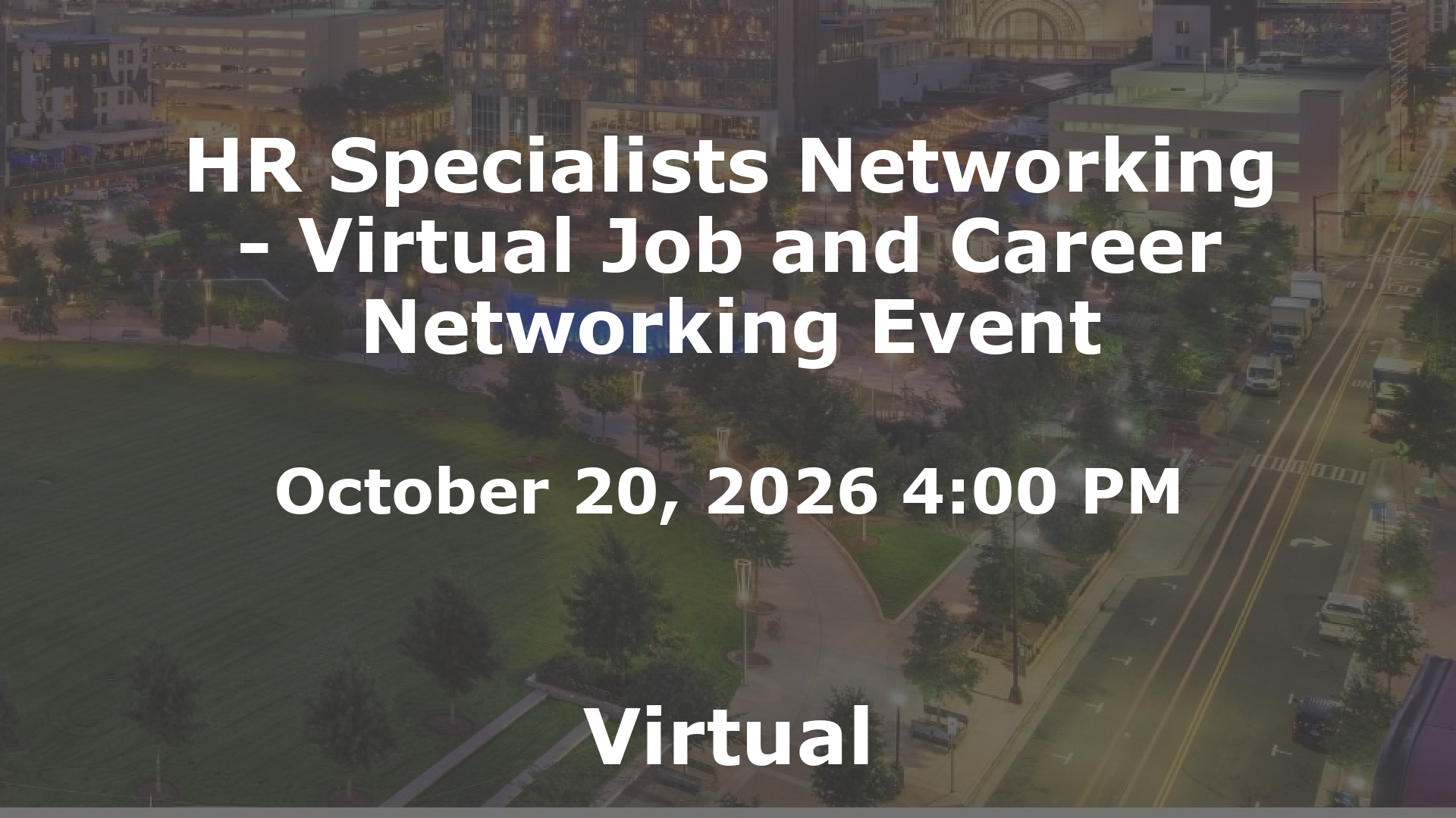 HR Specialists Networking - Virtual Job and Career Networking Event event image